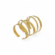 Golden Cascade Cuff – Elegant Handcrafted Bracelets